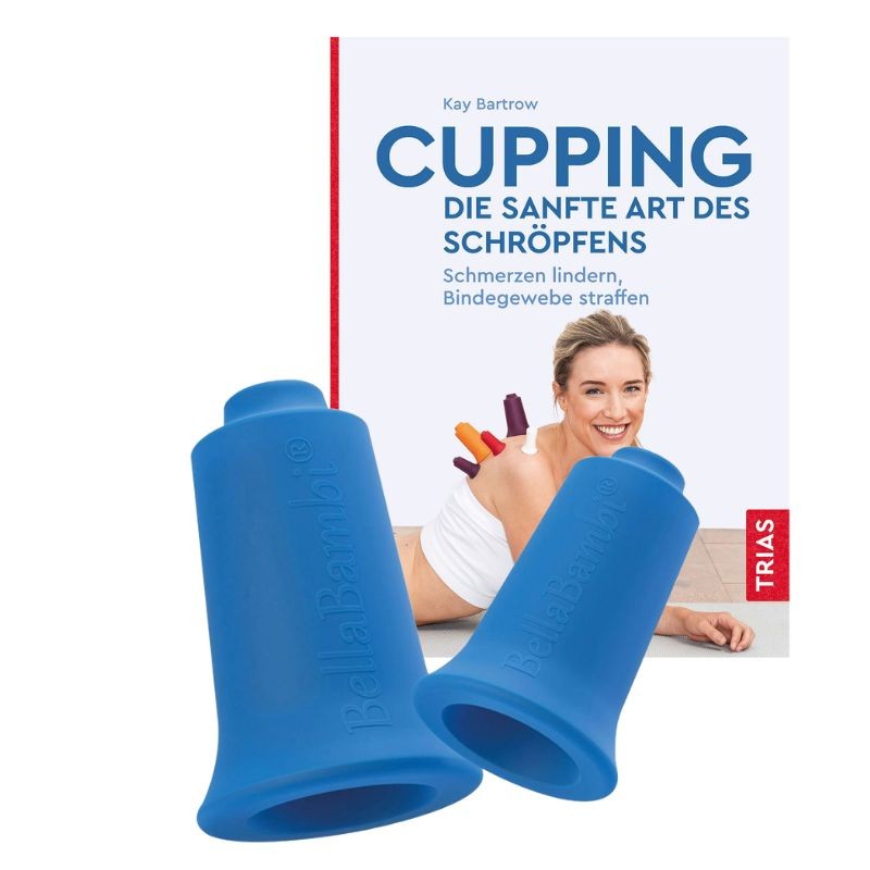 BellaBambi FASZIO® Cupping Set BLAU mit Buch Kombi Angebot Faszien