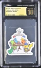 CGC 10 Pristine - Pikachu Mudkip Torchic Treecko Sticker Pokemon Cafe Singapore