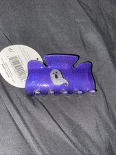 Hair Claw Clip Ghost Purple Silver Halloween Hair Accessories
