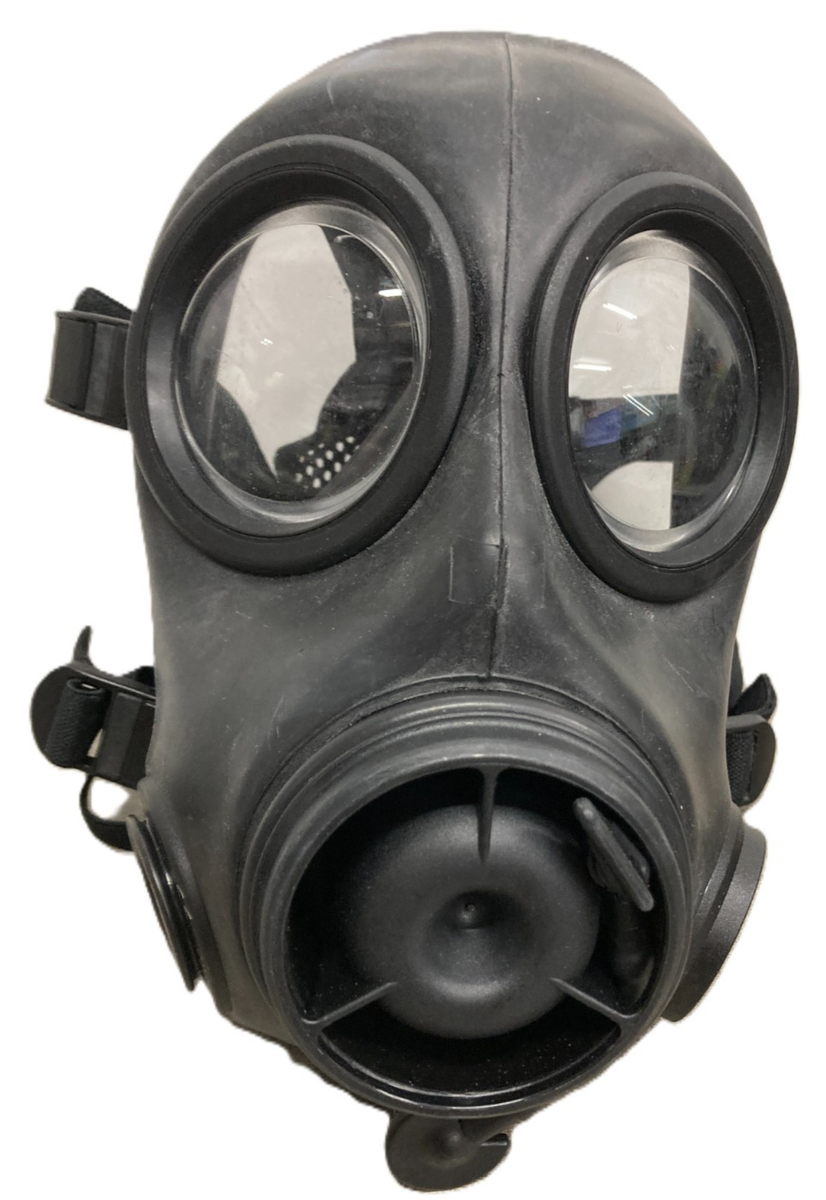 く*み様 実物　AVON FM12 ガスマスク　バラクバラ　フィルター付き Gas Mask Avon FM12 Rubber Sizes 1, 2, 3 Available Respirator Only