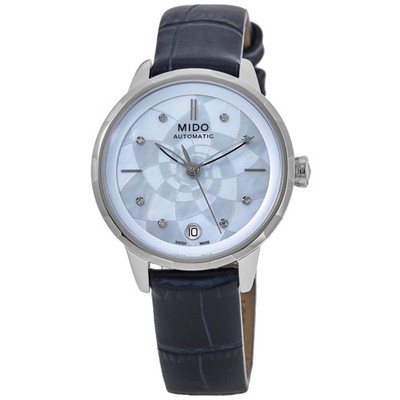 New Mido Rainflower Mother of Pearl Diamond Women's Watch M043.207.16.131.00