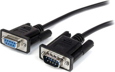 3M Black Straight through DB9 RS232 Serial Ca...