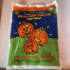 Sun Hill Halloween Pumpkin Patch Stuff-A-Pumpkin Leaf Bags Family Vintage