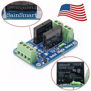 SainSmart 2-Chl 5V Solid State Relay OMRON SSR for Arduino ...