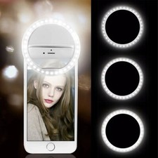 USB Charge Led Selfie Ring Light Mobile Phone Lens LED Selfie Lamp Ring for iPho