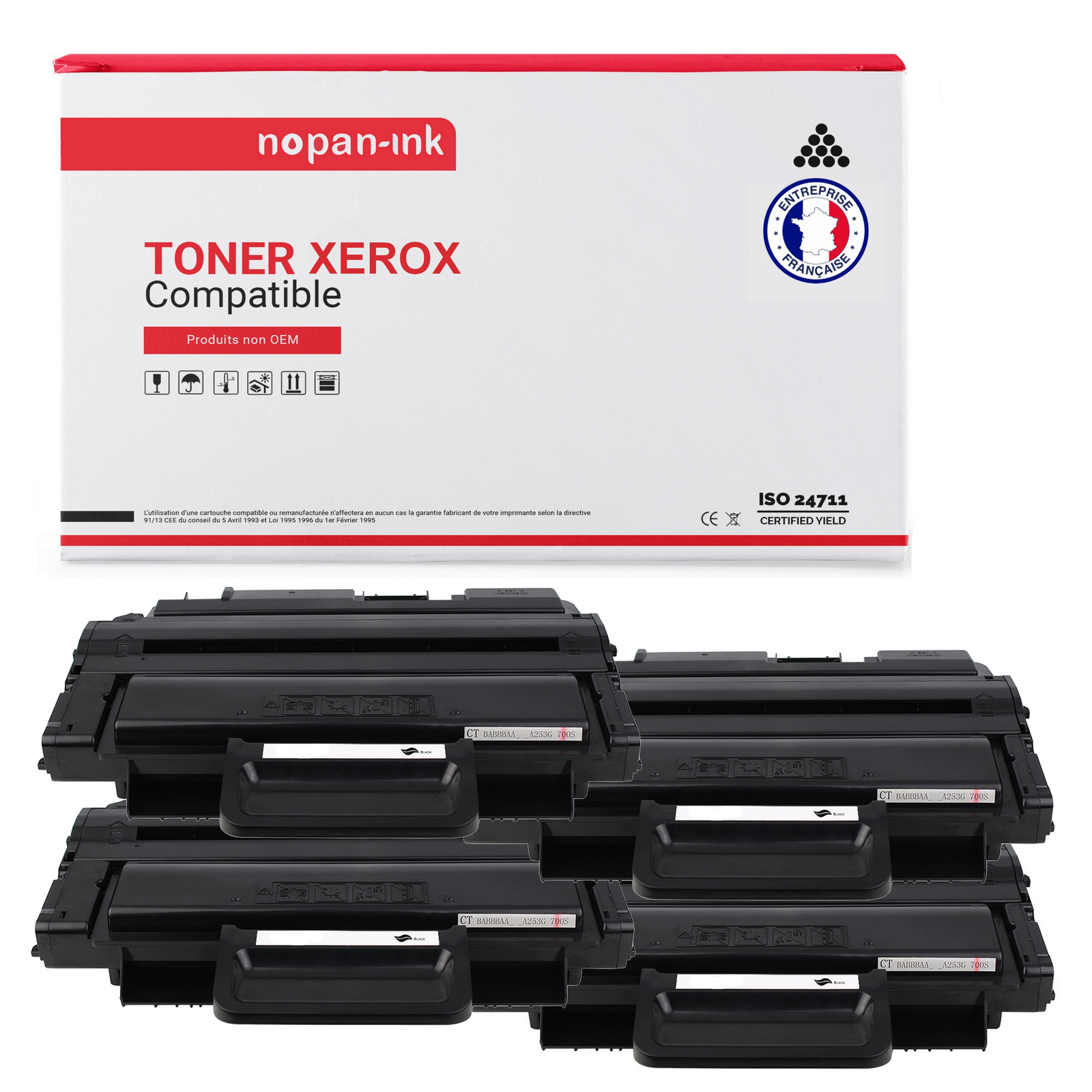 Toner XEROX 106R01486 Noir NOPAN-INK pour remplacer vos cartouches vides sans bloquer vos impressions