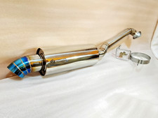 FD AXLE BACK EXHAUST  2" BLUE TURN DOWN TIP  CUSTOM HONDA JAZZ/FIT GE 2009-2013