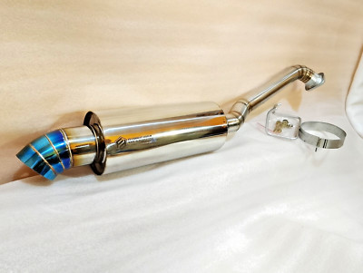 FD AXLE BACK EXHAUST  2'' BLUE TURN DOWN TIP  CUSTOM HONDA JAZZ/FIT GE 2009-2013