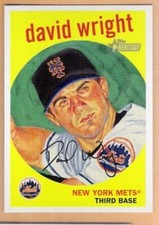 DAVID WRIGHT 2008 Topps Heritage Dick Perez INSERT Card #HDP6 New York Mets