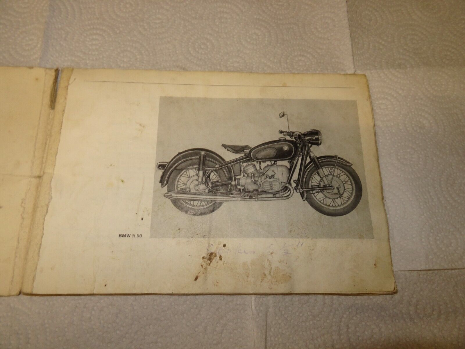1967 BMW Motorcycle Service Owners Manual Book R50-R60-R69S Klasyczne duże okazje