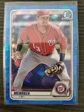 2020 Bowman CHROME BLUE SAPPHIRE ROOKIE #BCP-71 DREW MENDOZA NATIONALS
