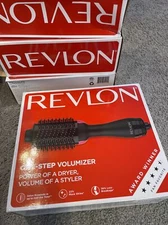 A Revlon Salon One-Step Oval Hair Dryer and  Volumizer - New