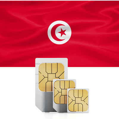 Tunesien Prepaid Daten Reise SIM Karte + 10 GB für 15 Tage