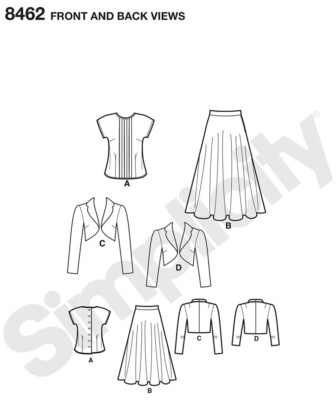 SEWING PATTERN Womens Clothes Clothing 1940s 40s Skirt Jacket