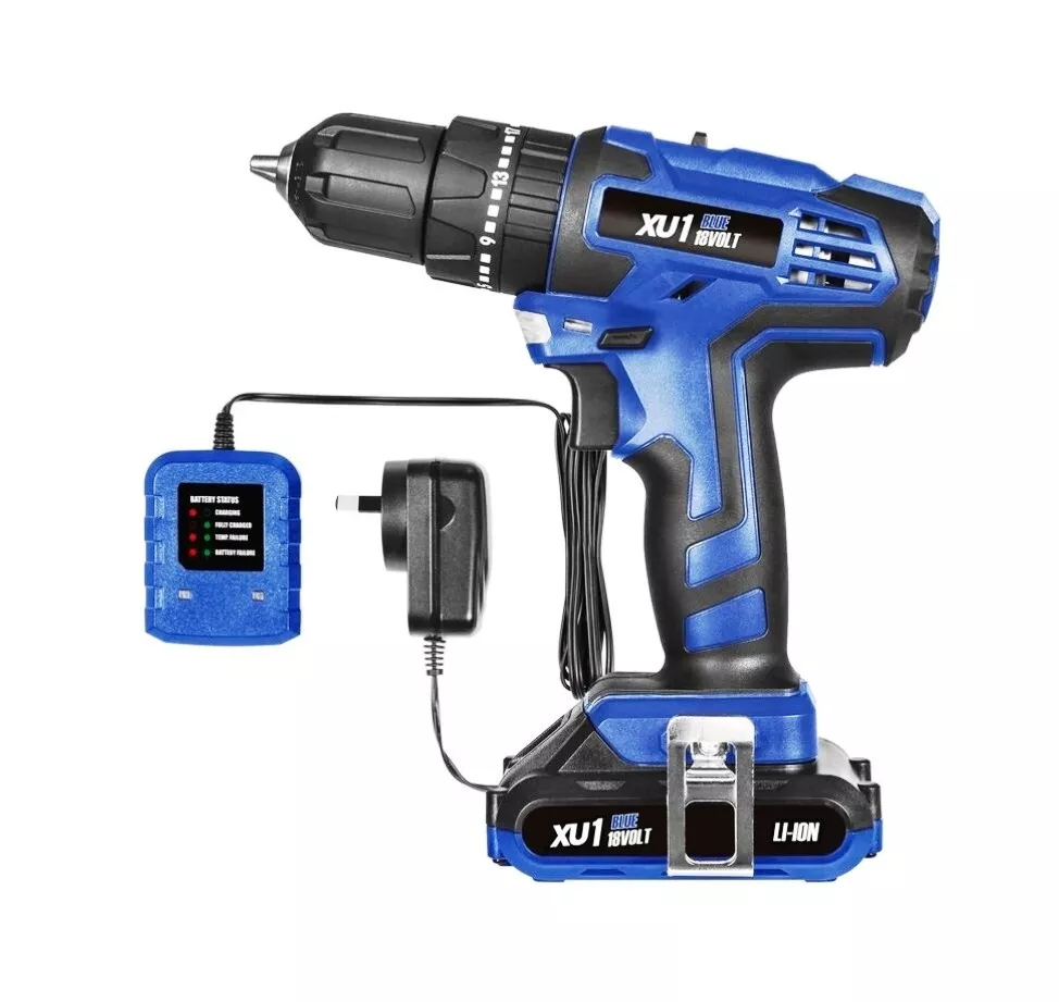 XU1 Blue XLHDK 18018Volt Cordless Hammer Drill Kit eBay