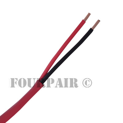 14/2 Fire Alarm Audio Wire Cable 2 Conductor 14 AWG FPLR Riser - Red - 1000ft