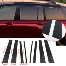 Carbon Fiber Window Pillar Post Sticker Decal Trim For Jeep Grand Cherokee 2022+
