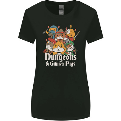 Dungeons and Guinea Pig Rollenspiel Damen Regular Fit T-Shirt Crew Neck