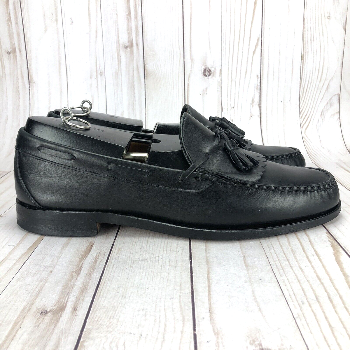 Allen Edmonds Mens 11D Lowry Hill Black Leather Casual Kiltie Tassel Loafer Allen Edmonds Lowry Hill Loafers Shoes Tassel Kiltie Black  main image 3
