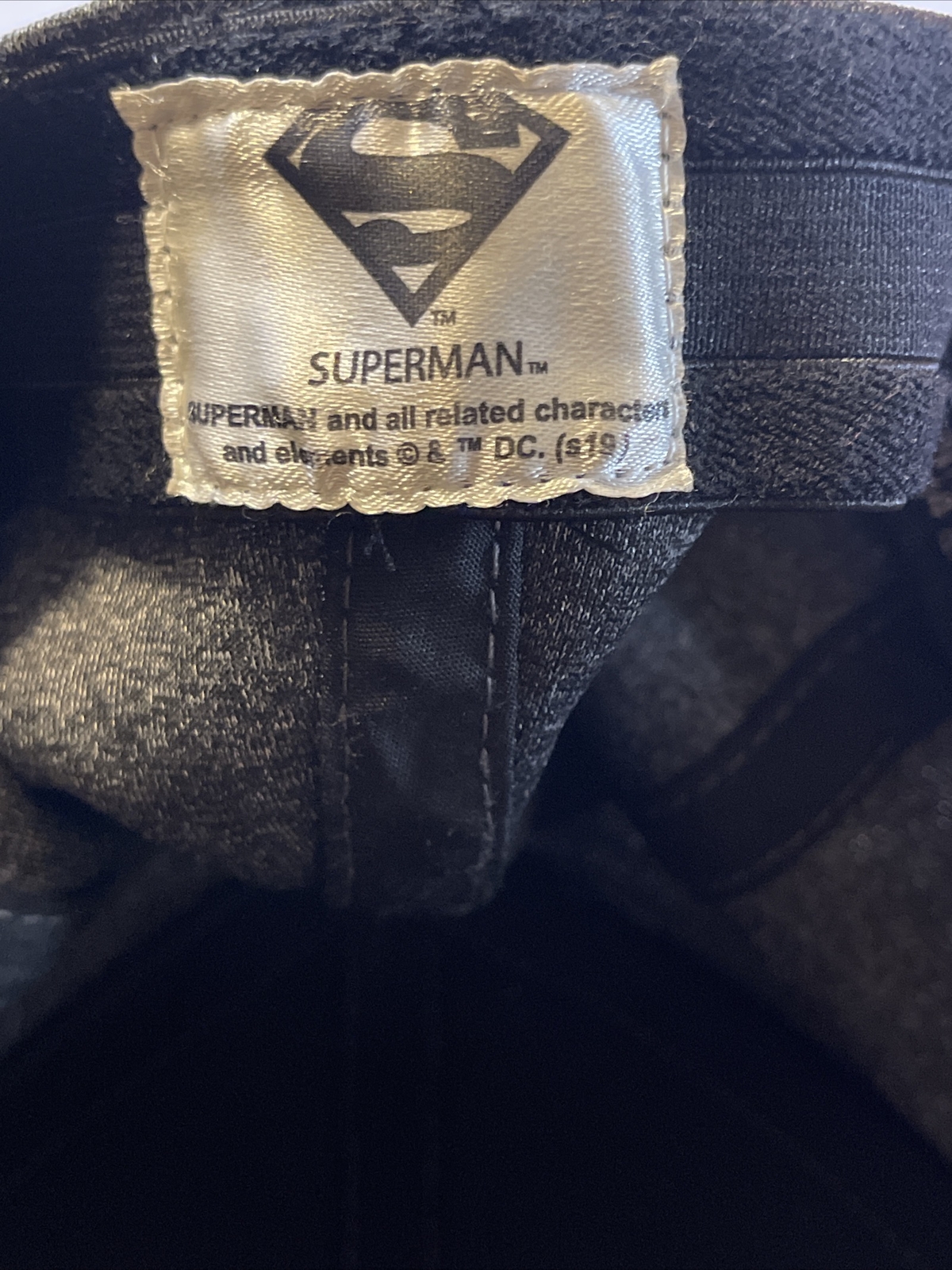 Superman Silver Gray DC Comics Fitted Stretch Bas… - image 7