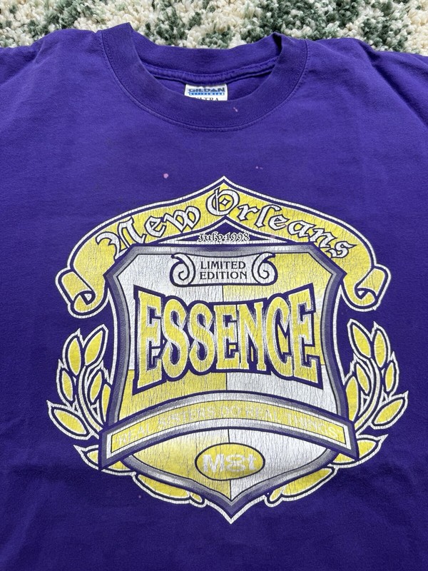 Vintage 1998 Essence Music Festival Purple Rap Hip Hop Tee Shirt Men’s XL