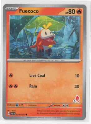 Pokemon Paradox Rift -  023/182 Fuecoco Armarouge Stamped #1