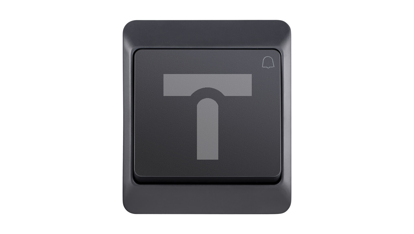 Hermes Push button hermetic bell 10A IP44 anthracite 0337-07 /T2UK