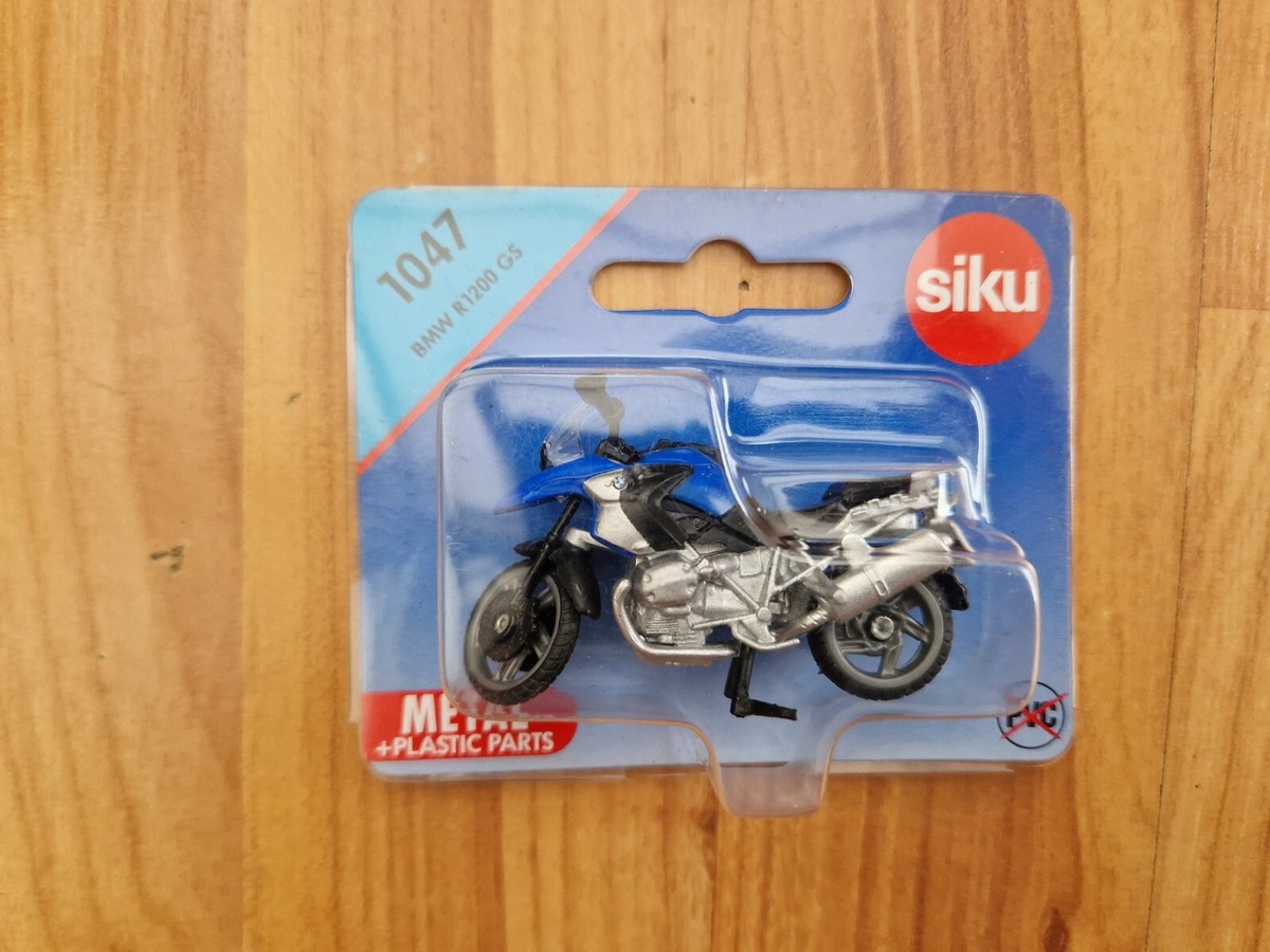SIKU BMW R1200 GS BLUE MOTORBIKE MODEL REF 1047 NEW CARDED
