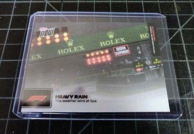 2021 Topps NOW Formula 1 #41 Heavy Rain The Weather Wins At Spa Belgium GP F1