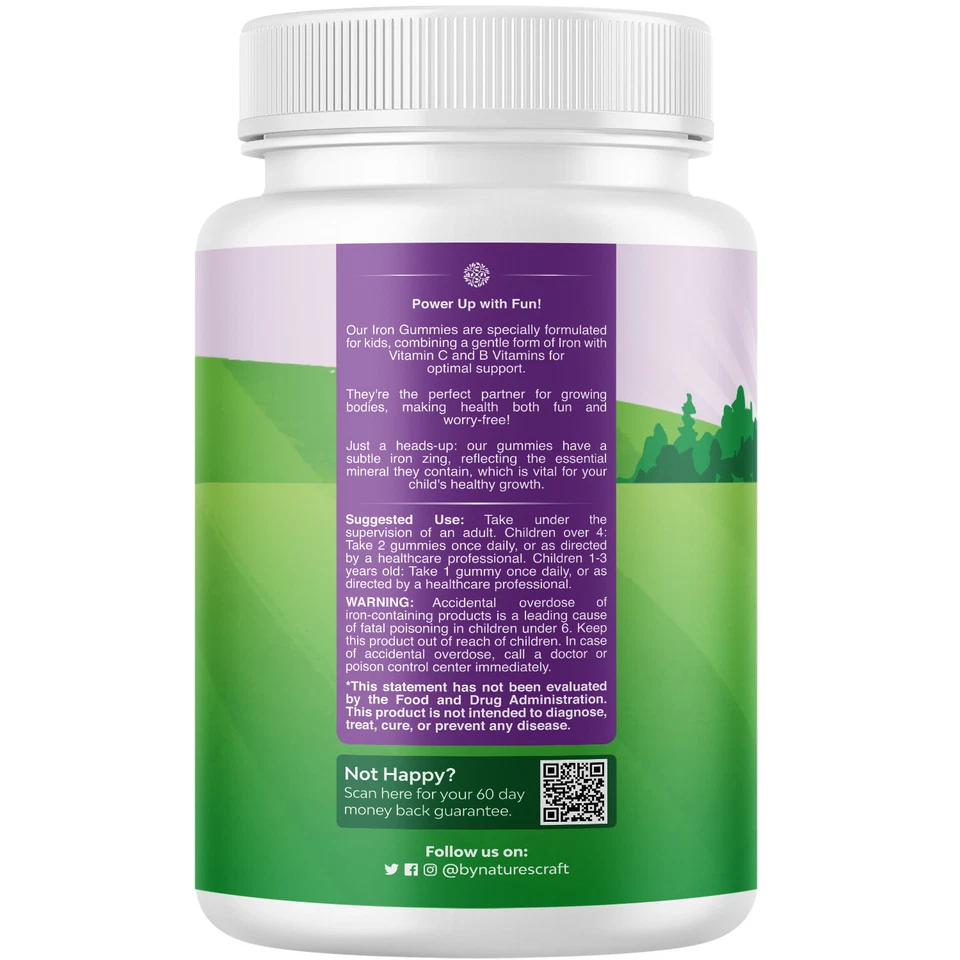 Tasty Kids Multivitamínico con Hierro Gomoso - Suave para Niños y Niños Pequeños 60ct Foto 2 de 4