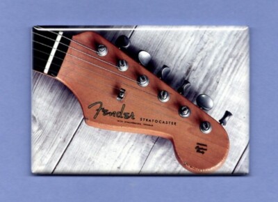 FENDER GUITARS *MAGNET* INSTRUMENTS SIGN MUSIC ROCK N ROLL MUSIC NECK GUITARIST 