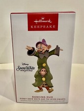 NEW 2023 Hallmark Ornament Snow White And The Seven Dwarfs Dancing Duo NIB
