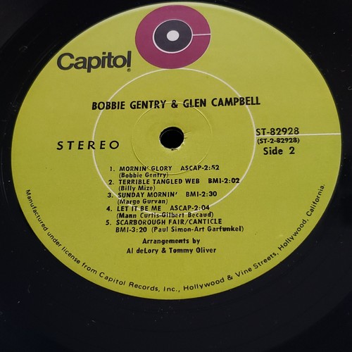 Bobbie Gentry And Glen Campbell LP Vinyl 1969 - Picture 6 of 18
