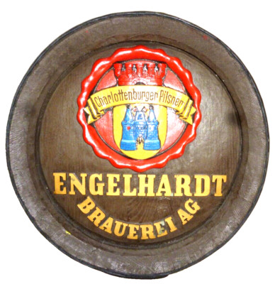 Engelhardt Brewery +1998 Berlin Charlottenburger German Barrel Top Decoration