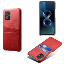 For ASUS Zenfone 9/10/8, Shockproof 2 Card Slots Hybrid Rugged Back Case