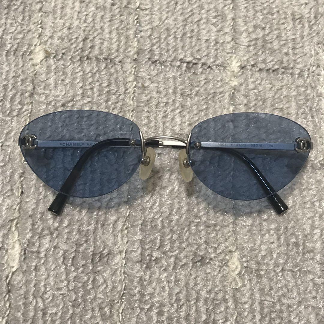 Chanel 4003 c.103/72 sunglasses rimless CoCo mark blue Chanel 4003 c.103/72 sunglasses rimless CoCo mark blue