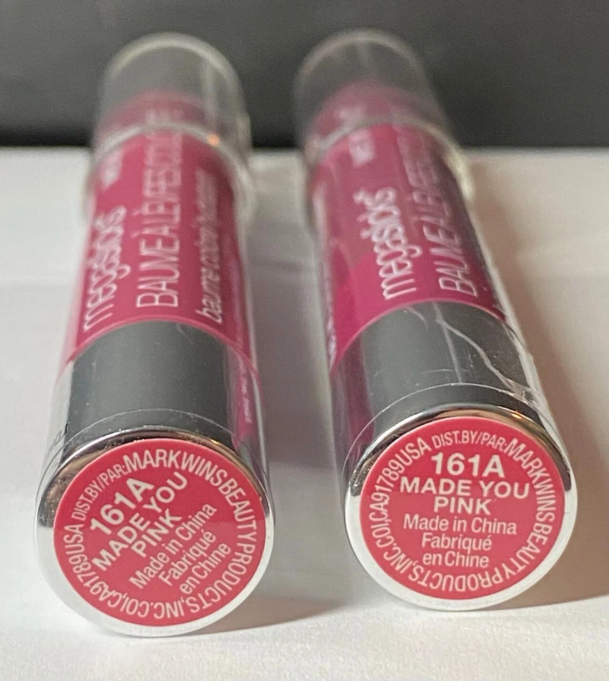 2 X Wet n Wild Mega Slicks Balm Stain Moisturizing Lip Colour 161A MADE YOU PINK - Image 3 of 4