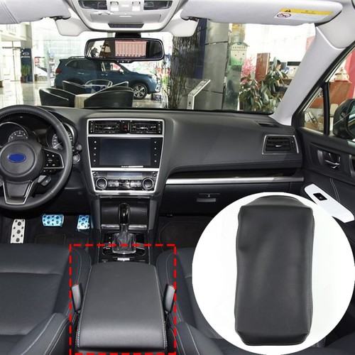 PU Leather Console Armrest Cover Protector Pad Trim For Subaru Outback 2015-20 - Picture 4 of 14