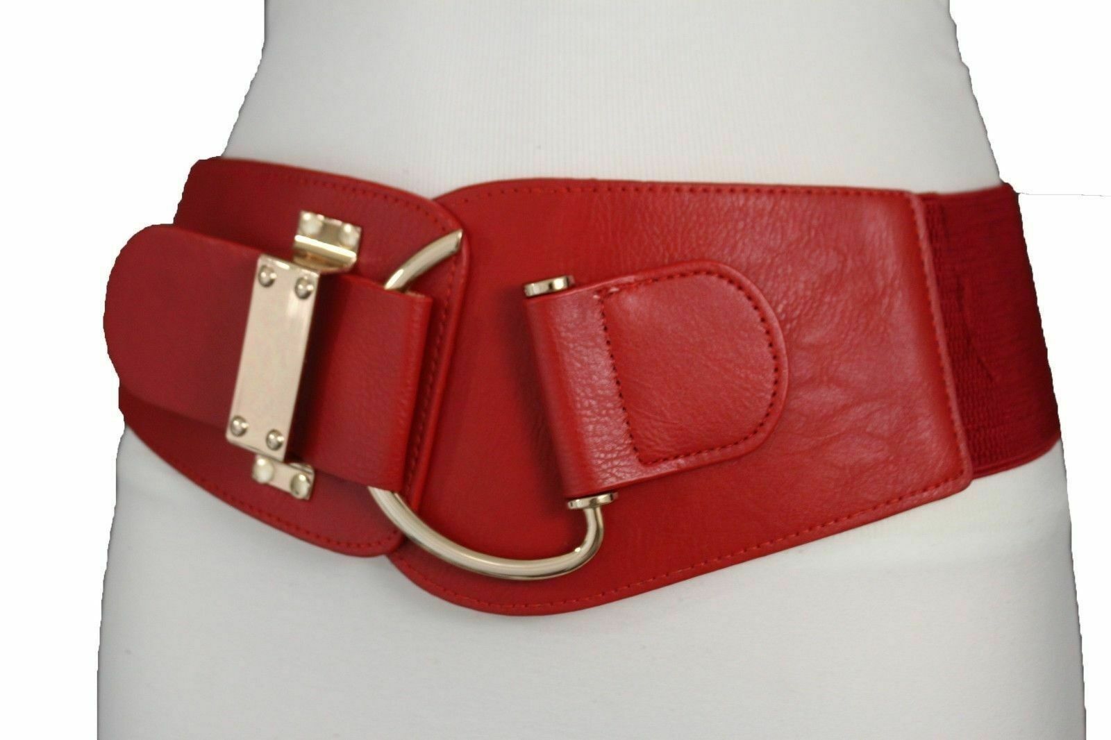 Women Hook Buckle True Red Color Wear Max 56% OFF Sexy Waist Recommendation Belt Hot Fabric