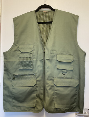 Result R045X Mens 12 Pocket Vest Hunting Fishing Waistcoat Safari Gilet ***READ