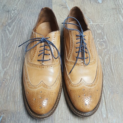 Leather Wingtip Shoes Mens Size 