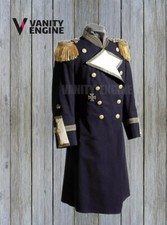 Uniforme di gala uomo blu navy con coda - giacca inviato stile militare