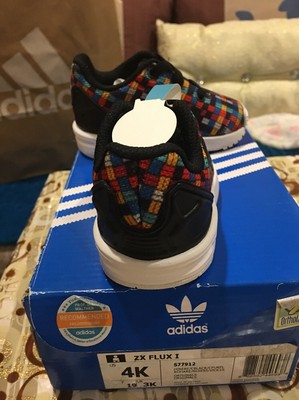 Official Adidas Originals ZX Flux I Toddler Sneakers (S77912) Boys