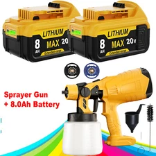 High Pressure Cordless Paint Sprayer Electric Spray Gun For Dewalt 20V Battery