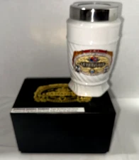 (New-in-Box) CAO LA TRAVIATA White Glass Cigar Humidor in Box