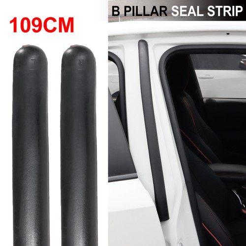 Universal D-Shape Rubber Weather Seal Strip Hollow Car Door B Pillar Strip - Foto 1 di 6