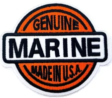 GENUINE MARINE MADE IN USA MILITARY MOTORCYCLE VEST IRON ON PATCH Q-11