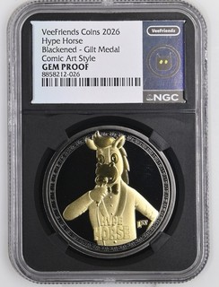 2026 VeeFriends Coins Hype Horse Blackened Ultra Rare Gem Comic Art Style