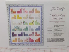 Free Spirit Cheshire Cats Flake Quilt by Tula Pink