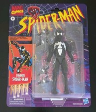 Hasbro Marvel Legends Retro Card Symbiote Spider-Man Action Figure New